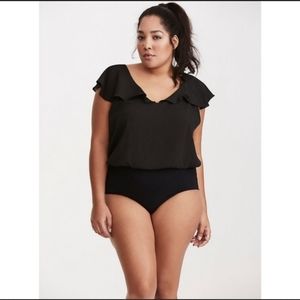 Torrid Flutter Sleeve Bodysuit